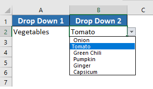 Create a Excel Drop Down List Step By Step Guide and Save Yourself Hours of Time VEGETABLE new