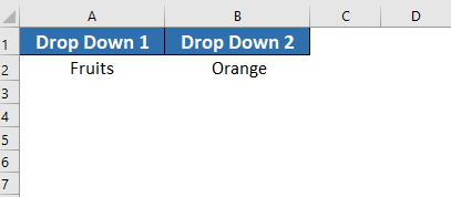 Create a Excel Drop Down List Step By Step Guide and Save Yourself Hours of Time drop down 1 and drop down 2
