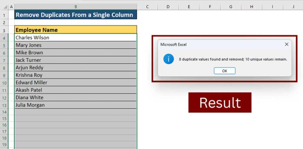 How To Remove Duplicates In Excel (3 Simple Methods) image 3