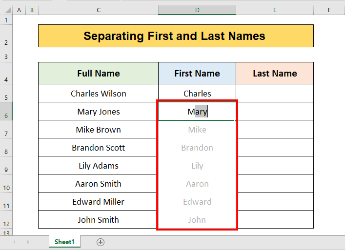 How to Use Flash Fill in Excel (Step by Step Guide for Effortless Data Entry) activate flash fill