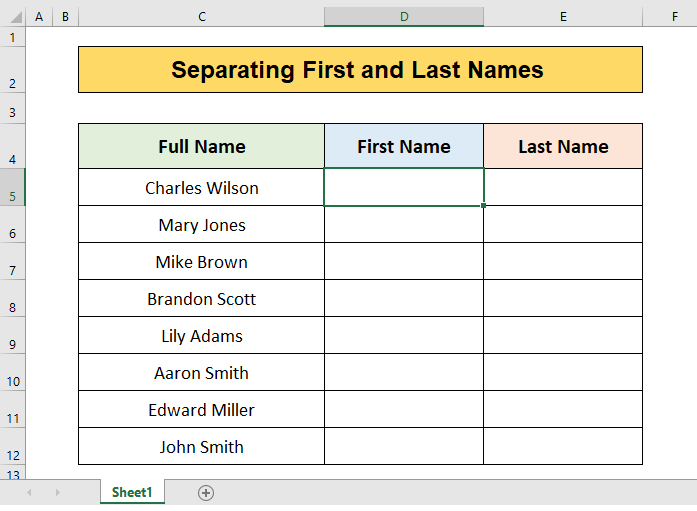 How to Use Flash Fill in Excel (Step by Step Guide for Effortless Data Entry) flash fill 1